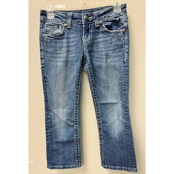 Miss Me Women's Capri Jeans Size 25 Medium Wash - Picture 1 of 13